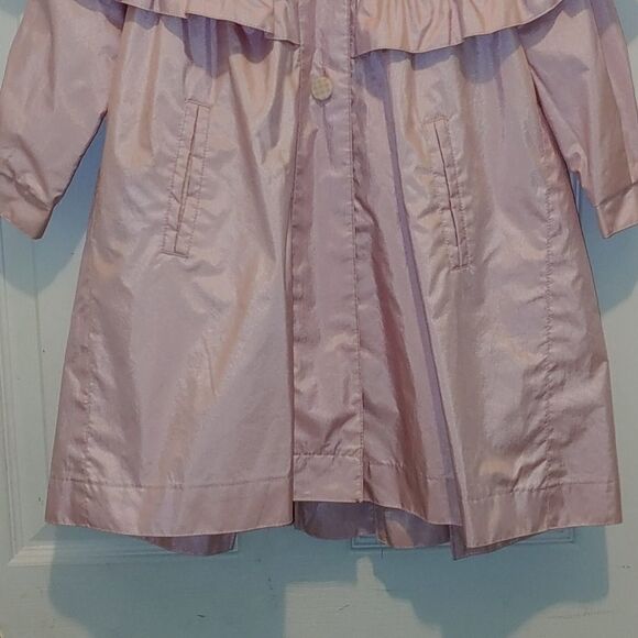 Rothschild pink pea coat with removable hoodSz 4 - Picture 2 of 6